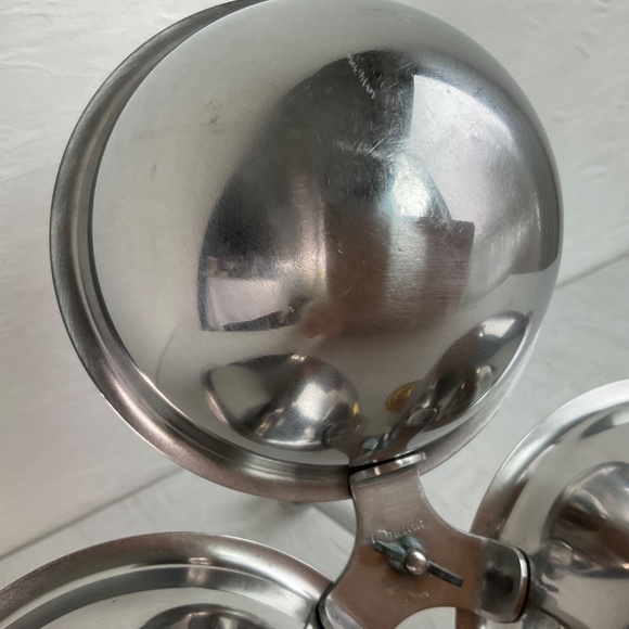 Vintage MCM Oneida Stainless Steel Condiment Caddy Bar Caddy Party Serving Tray - Picture 6 of 11